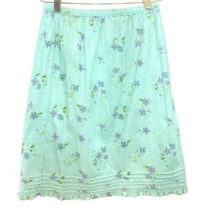 Cottagecore Floral Skirt Medium Linen And Cotton